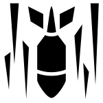 Falling Bomb SVG Icon
